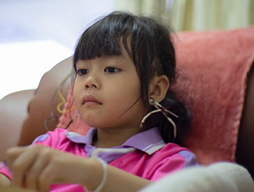 Young Girl Doing Neurofeedback